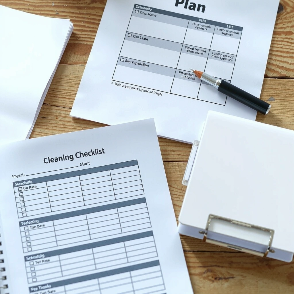 Cleaning plan documentation