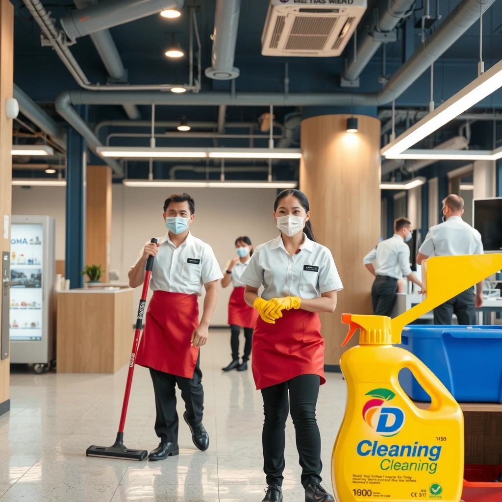 Professional cleaning execution